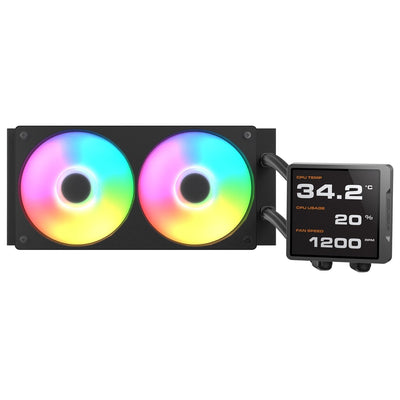 Cougar Refrigeracion Liquida CPU Poseidon Vimek Pro 240,ARGB, Black CGR-PSDVPRGB-B-24 — image 1