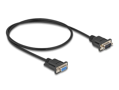 Delock 87819 Cable Serie RS-232 D-SUB9 Male a Female 0,5M — image 1