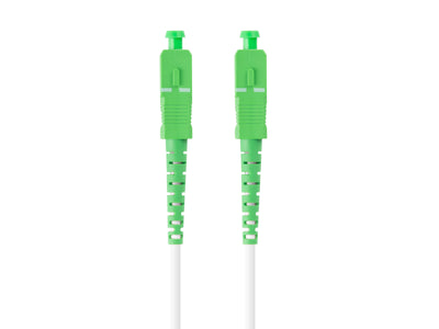 Lanberg Cable Fibre Optic 10M Mono Sc/Apc-sc/Apc Simplex G657A2 Lszh White — image 1