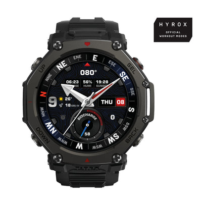 Amazfit Smartwatch T-rex 3 Pro 1.5 Amoled 48MM Digital Screen Touchscreen Black GPS (satélite) — image 1