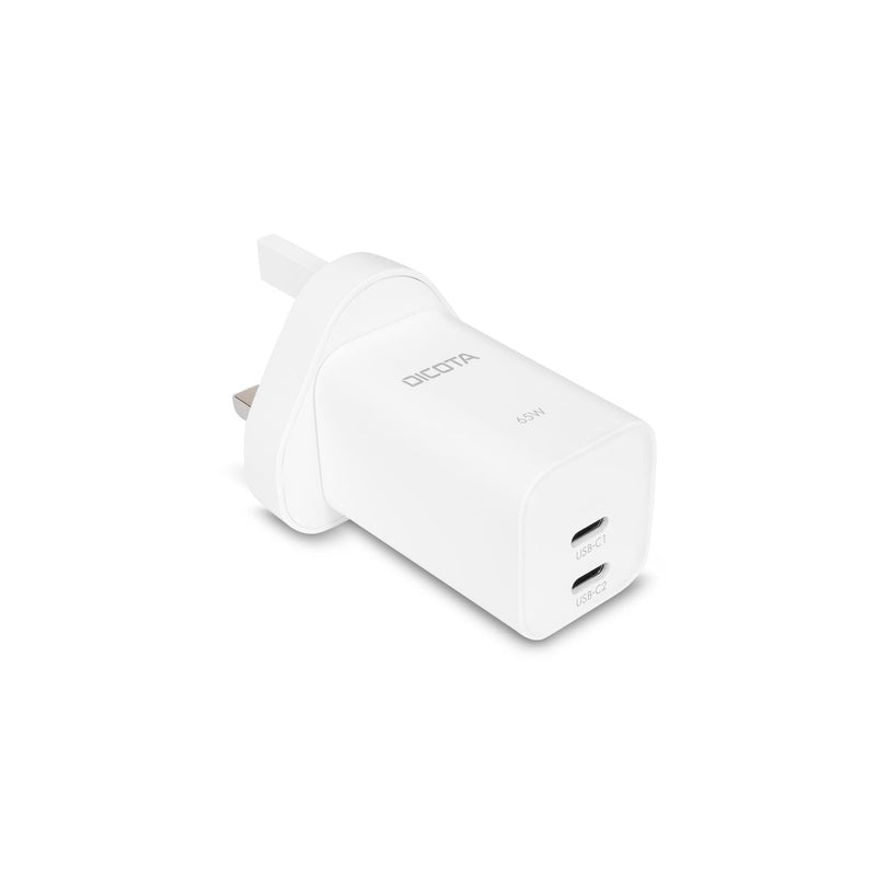 Dicota N 2-PORT GaN Wall Charger (65W) Uk White