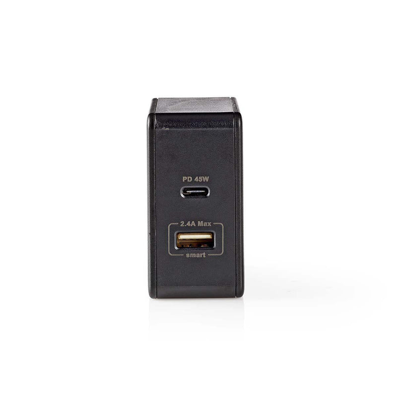 Nedis Charger Network 57W Schnellladefunktion 2.25A 2.4 - Anzahl Der Salidas: 2, Usb-a, Usb-c™, Kein Cable Im