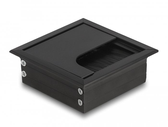 Delock Pasacables Assembly Empotrado Desk With Brush 80 X 80 X 28MM Black