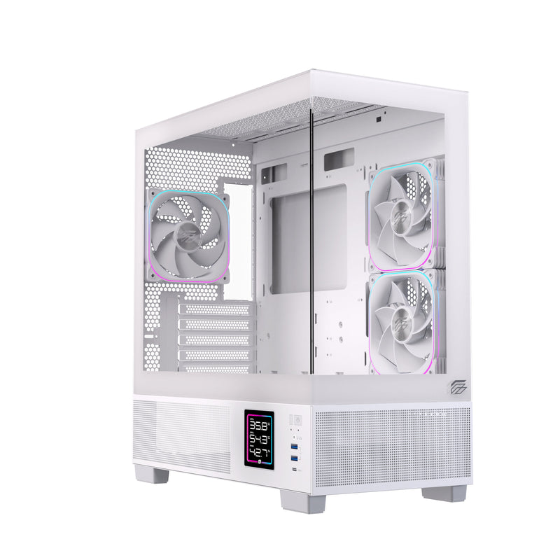 Einarex Box ATX Semitorre SM501D RGB White EXCS-SM-51DR-W