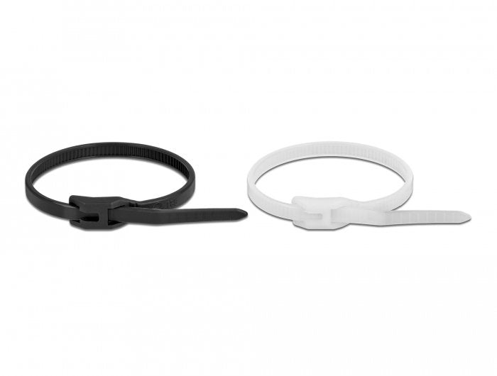 Delock 19489 Presilla Brida Input Paralela Poliamida Black Transparent 100 Pieces