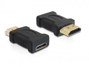 Delock Adapter High Speed HDMI a Male Mini HDMI C Female — image 1