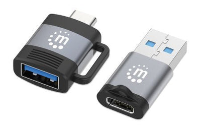 Manhattan Pack 2 Adaptadores USB-C a USB-A & USB-A a USB-C — image 1