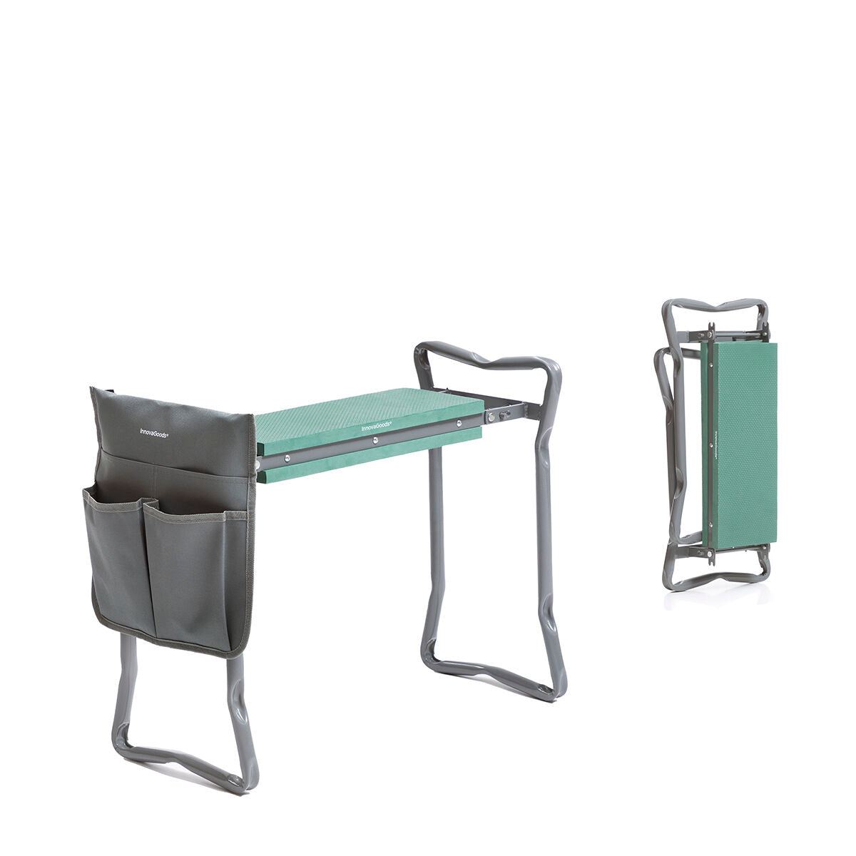 Innovagoods 3-In-1 Folding Garden Seat With Bag For Tools Situl Innovagoods