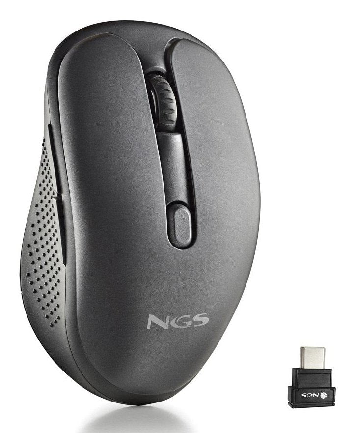 Ngs Wireless Mouse Evo Jot Quiet Battery Rechargeable Up To 1600 DPI Black