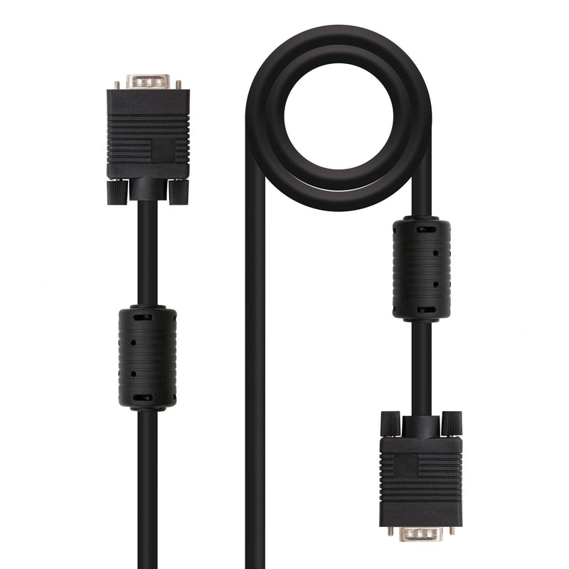 Nanocable Cable Svga With Ferrita HDB15 Male a HDB15 Male 1M - Black