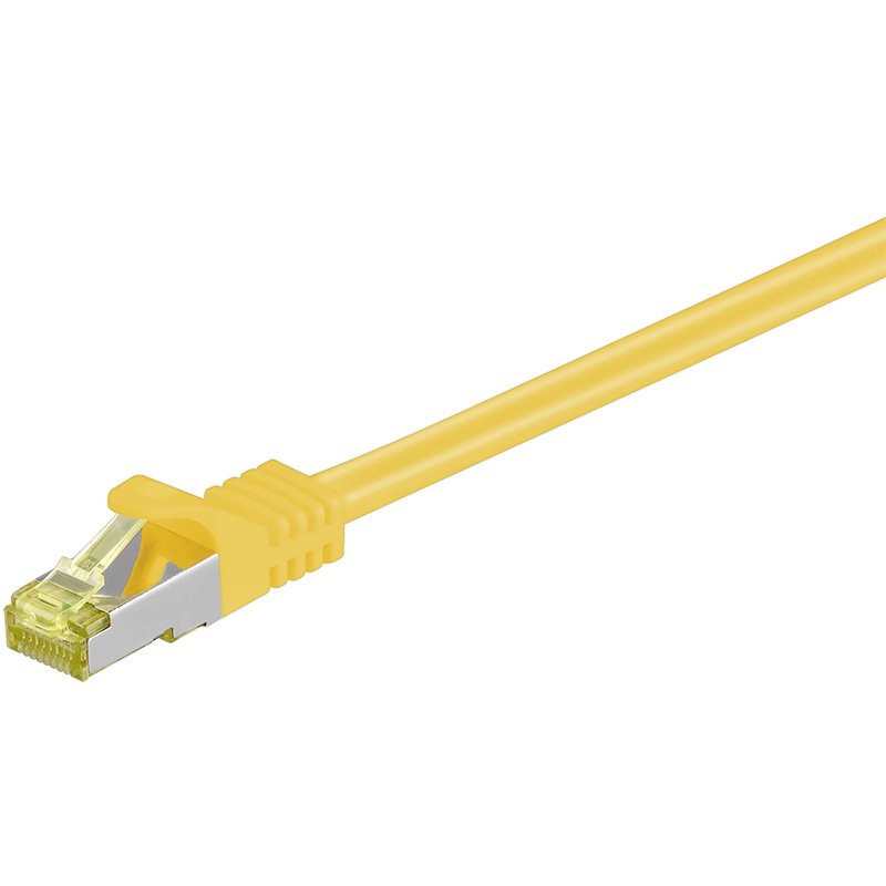 Goobay Network Cable CAT.7 S/FTP (pimf), Yellow 0.50M 91575
