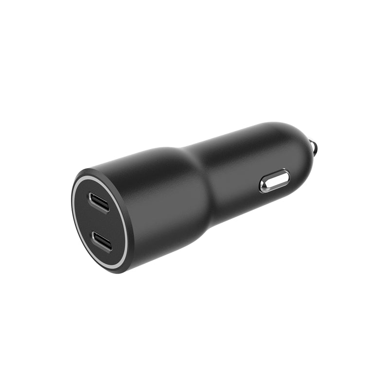 Gembird Fast Charger Car Power Livery- 2 Ports USB Type-c, 40W, Black