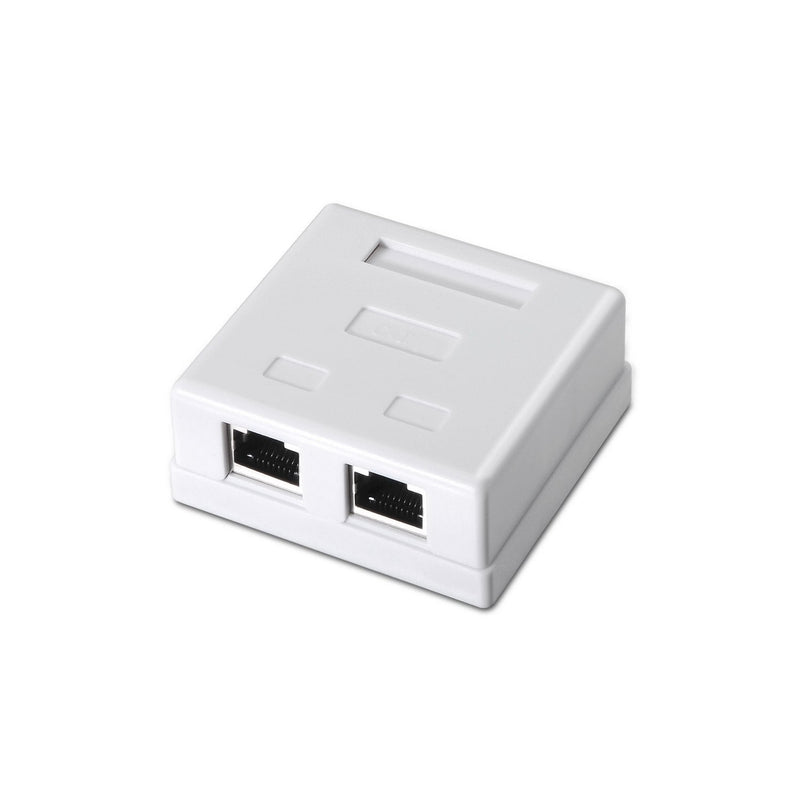 Aisens Roseta Surface RJ45 CAT.6 FTP 2 Sockets - White