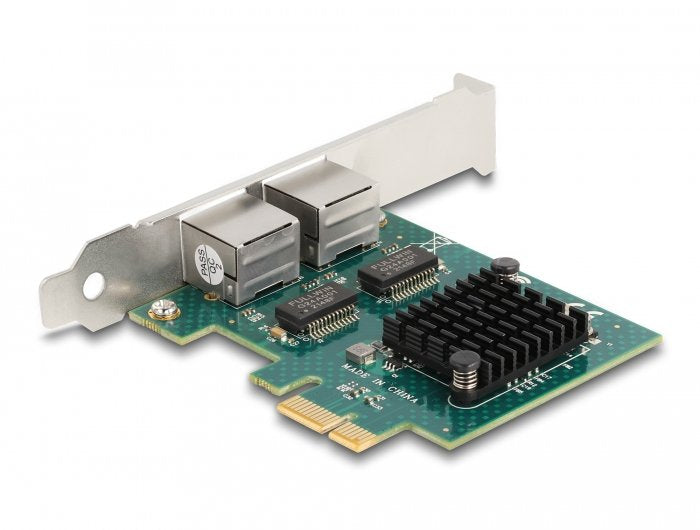 Delock 88205 Card Pci Express X1 a 2 X RJ45 Gigabit LAN