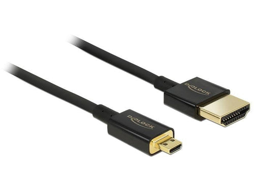 Delock HDMI Cable Ethernet a -micro D St/St 4.50M 3D 4K — image 1