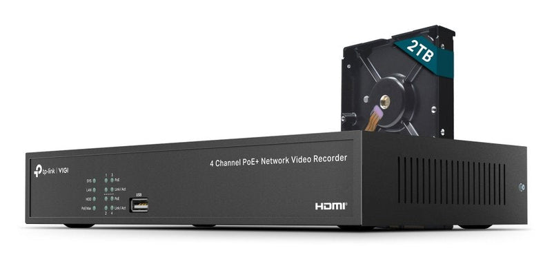 Vigi Grabador IP Rack 01 HDD 04 Canales PoE