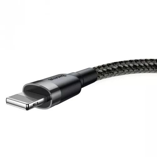 Baseus Lightning Cafule Cable 2.4A 0.5M Gray + Black (CALKLF-AG1) — image 1