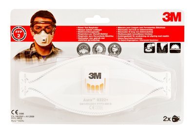 3M Aura Comfort Cool Flow Pack 2 Mascarillas Particulas FFP2 - Desechable - With Valve - Niveles Medios — image 1