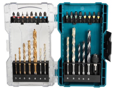 Makita Set Of Drill Bits And Drill Bits E-07054, Box Foldable 29 Pieces With Cover Transparent E-07054 — image 1