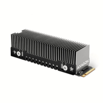 Axagon CLR-M2XT M.2 SSD Passivkühler Aluminium - 2280M.2 NVMe SSD, SSD Disipador Thermal/Radiator Black Grey 1 — image 1