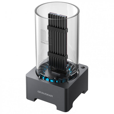 Graugear G-M2DK-AC-10G Base Connection Hard Drive USB 3.2 Gen 2 (3.1 Gen 2) Type-c Black — image 1