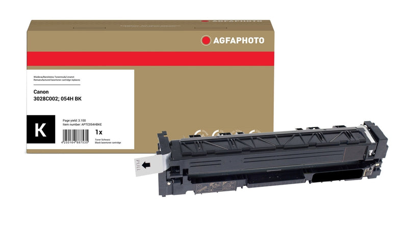Agfaphoto Replacement For Toner APTC054HBKE. Canon 3028C002, CRG-054HBK