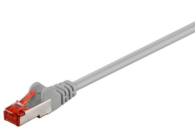 Goobay Network Cable CAT.6 3,0M Grey S/FTP 2x RJ45, Pvc, Cca — image 1