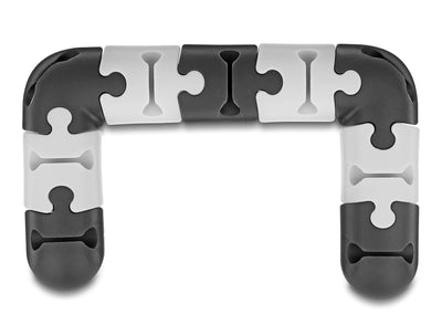 Delock 18448 Set Modular Self-adhesive Portacables 9 Pieces Black / Grey — image 1