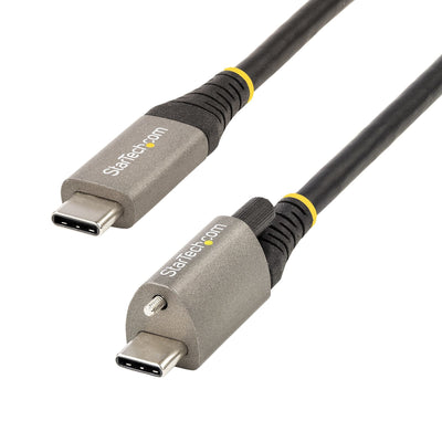 StarTech.com Cable 1M USB-C With Screw Top Fijación 10Gbps Cable Type-c USB 3.1/3.2 Gen 2 With Charging Entreg — image 1