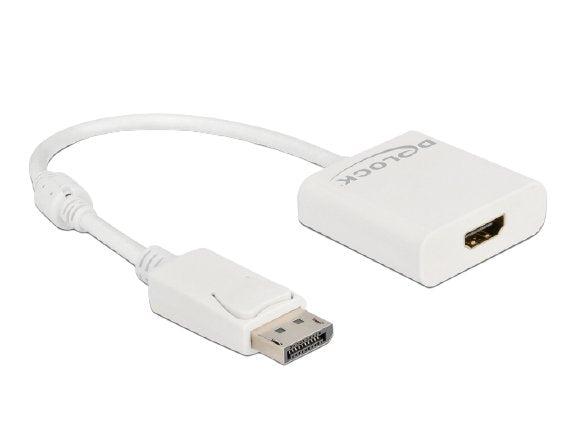 Delock Adapter DisplayPort 1.2 Male a HDMI Female 4K Activo White
