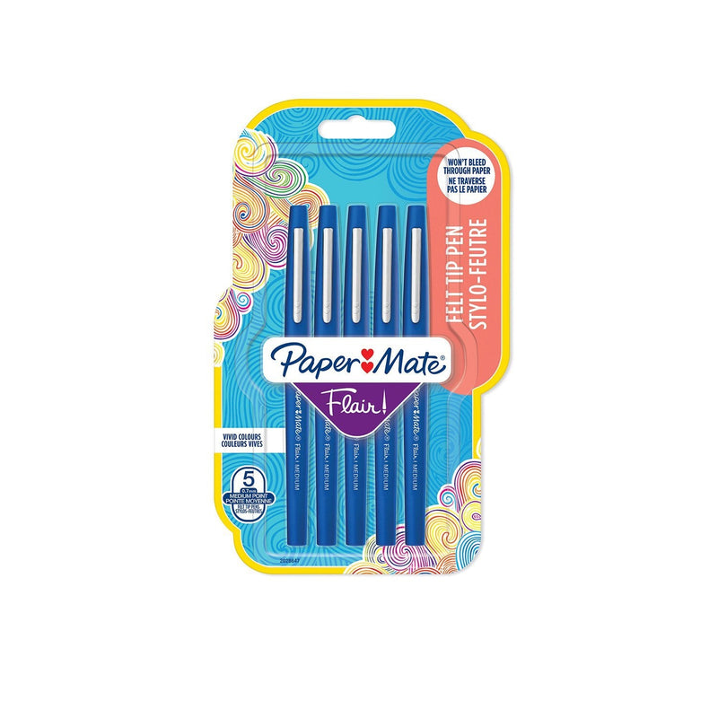 Pen Fibre Paper Matte Flair 5ER M 0,7MM Blister