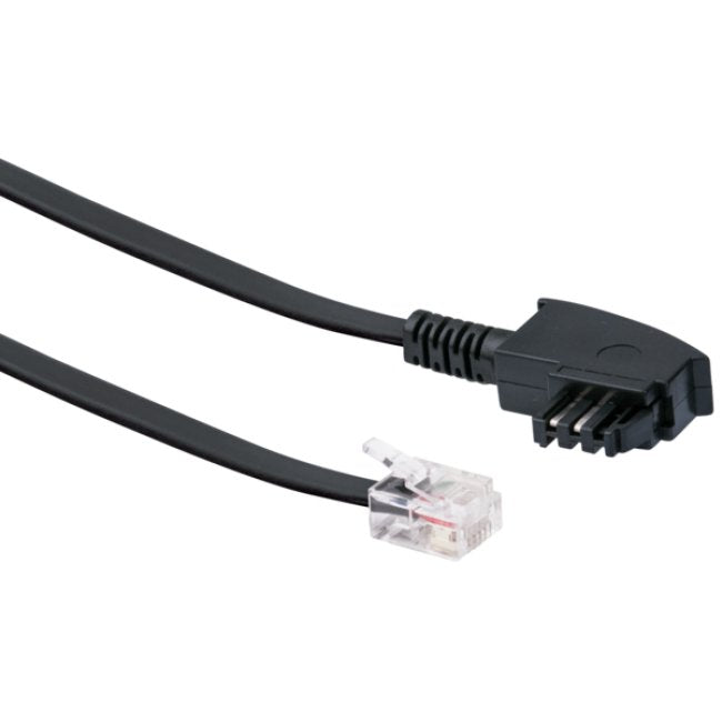 Schwaiger Cable Dsl RJ12 6P2C - Tae-f 6P4C 3M Black