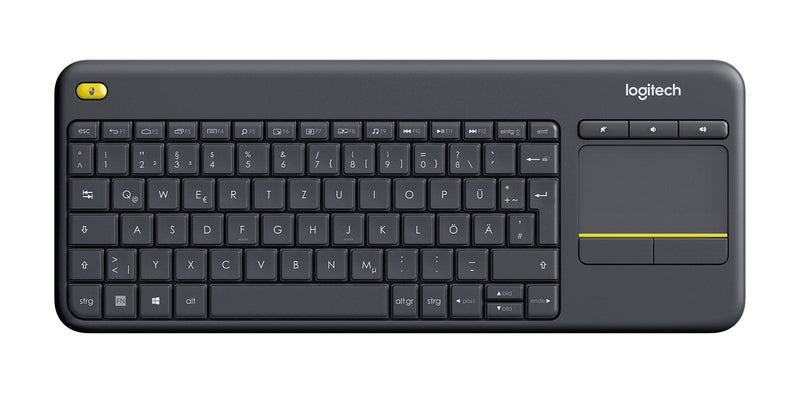 Logitech Keyboard German K400 Plus TV RF Wireless Qwertz Black