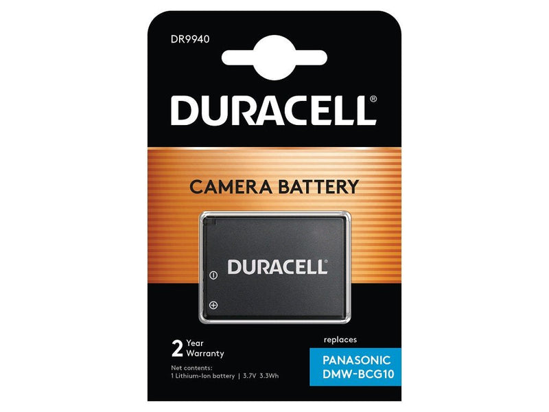 Duracell Digital Camera Battery 3.7V 890MAH Replaces Panasonic DMW-BCG10 DR9940