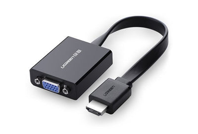 UGREEN 40248 Adapter Cable Vídeo 0,16M VGA (d-sub) HDMI + Micro-usb Black — image 1