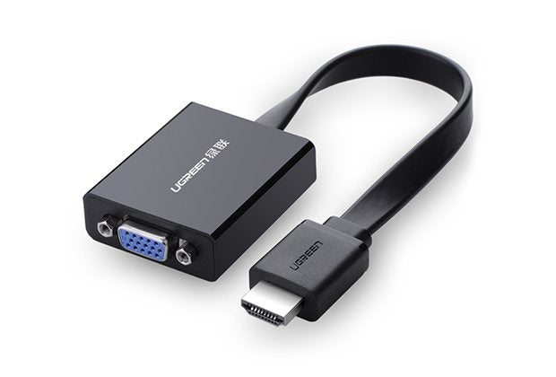UGREEN 40248 Adapter Cable Vídeo 0,16M VGA (d-sub) HDMI + Micro-usb Black