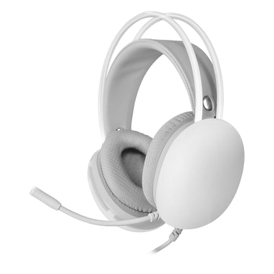 Mars Gaming Headphones Gaming With Microphone Mh-glow Jack 3.5 White — image 1
