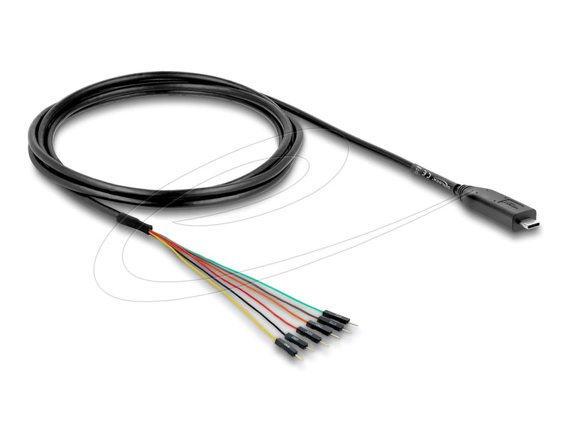 Convertidor USB 2.0 Type-c™ a Uart Ttl (3,3V) Schnittstelle With 6 X Connector Male Poste Tx Rx Cts Rts And 3,