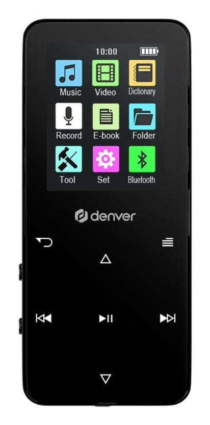 Denver MP-1830B Black Reproductor Multimedia MP4 With Bluetooth And Screen IPS 1,8