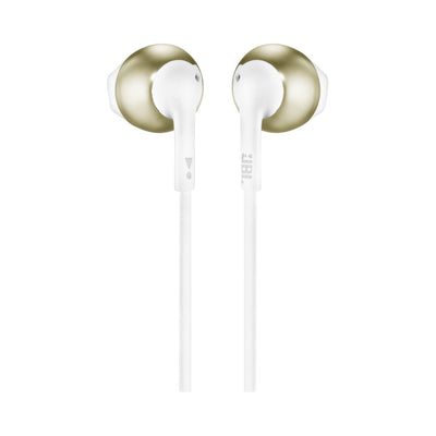 Jbl Headphones Intrauditivos 205 With Microphone Jack 3.5 Oro Champán And White — image 1