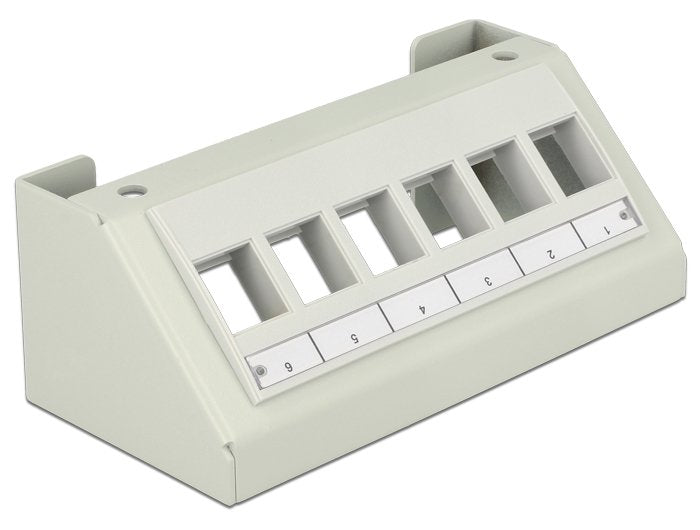 Keystone Multimedia Panel 6 Port Grey