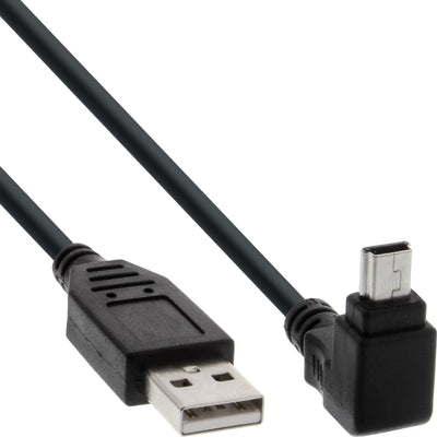 Inline USB Type a Male a Mini 5 Pines Male Ángulo 90° Black 3M — image 1