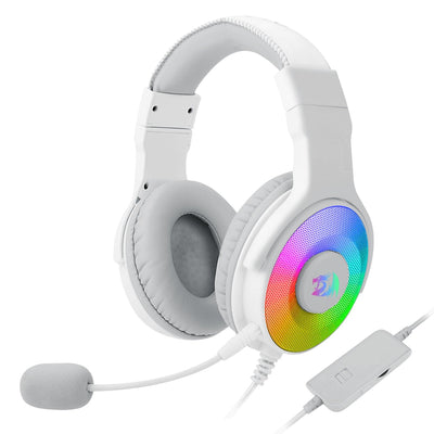 Redragon Pandora 2 Headphone Gaming RGB Adapter Xbox/PS4 Microphone White — image 1