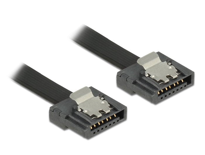Delock Cable SATA III - SATA 0.20M Flexi Black
