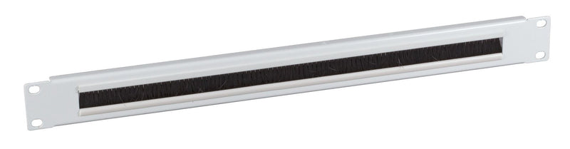 19 1HE Pasacables With Power Strip Brush RAL7035