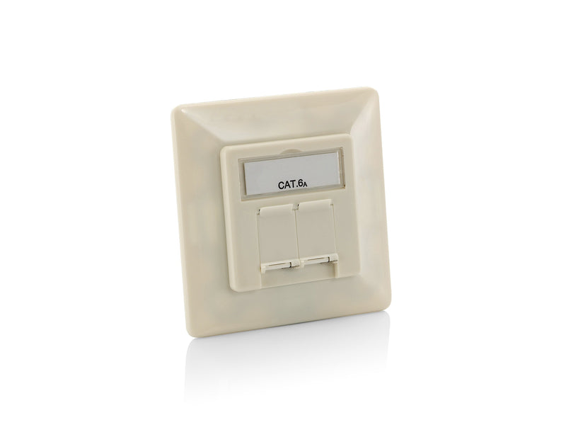 Roseta CAT.6A Empotrar Blanco Perla 125775
