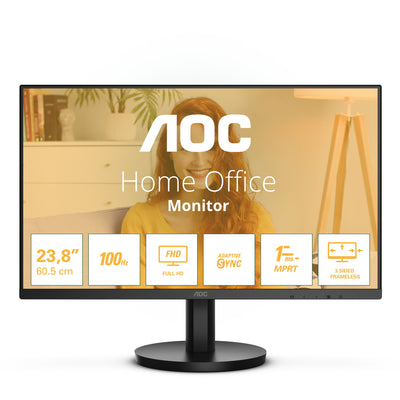 AOC Monitor 24B3HMA2 23.8' Full HD Multimedia Black HDMI VA Black Speaker Retail — image 1