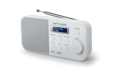 Muse Radio Despertador M-109 Dbw White Laptop — image 1