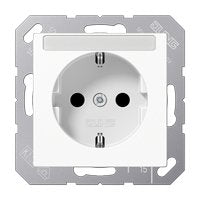Jung a 1520 Bfkina Ww Schuko-toma Power 16A 250V Berührungs.- Protection Sf Bruchs. — image 1