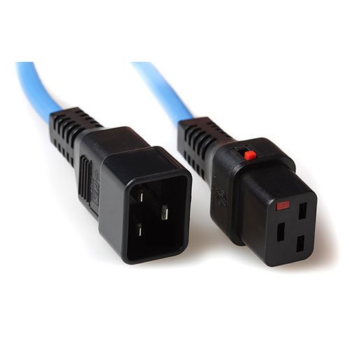 Powercord C19 IEC Lock - C20 Blue 1M, PC1357